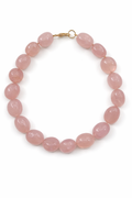 Antibes collection - Necklace In Pink Quartz Cabochons