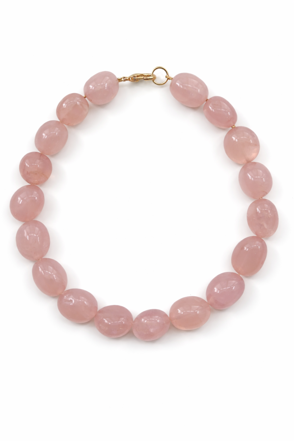 Antibes collection - Necklace In Pink Quartz Cabochons