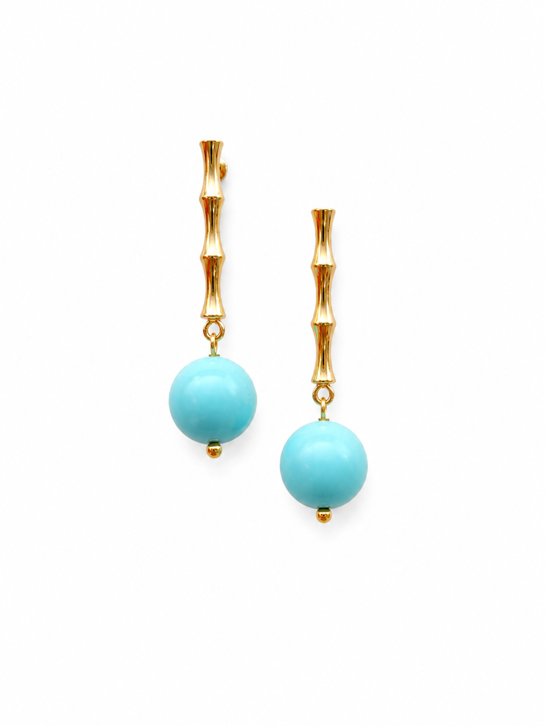 Giverny collection - Les Bambous Earrings In Turquoise