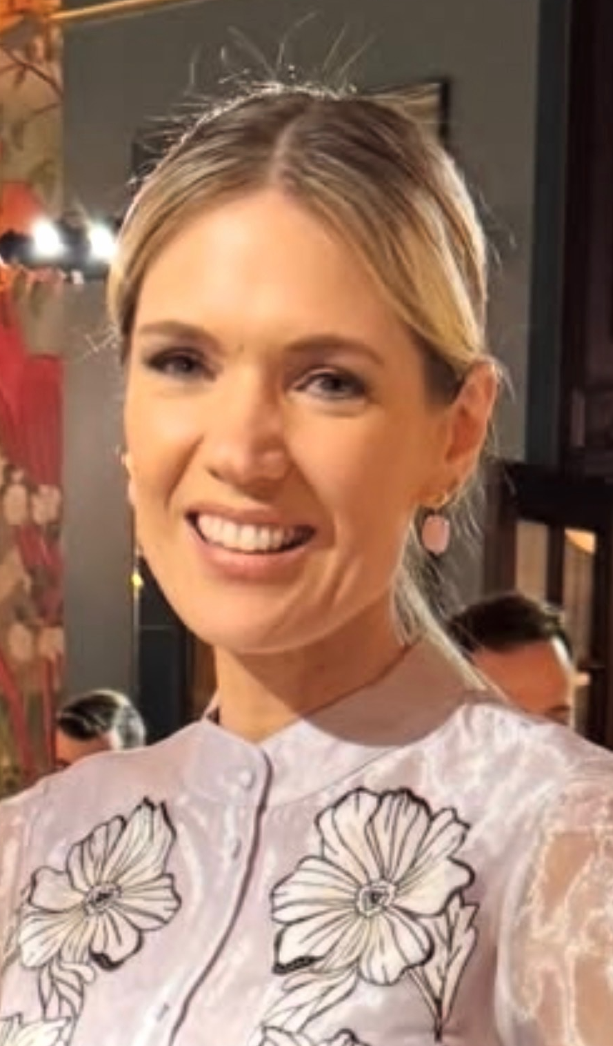 Seen on Presenter Charlotte Hawkins at the Chelsea Flower Show in May 2026 - Giverny Dorée Pink Beryl Earrings