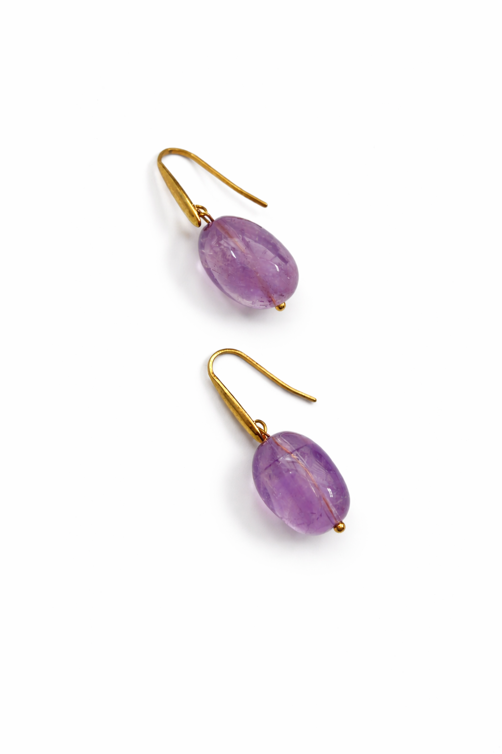 Troyes collection - Purple quartz Cabochon Earrings