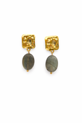 Cassis collection - Medium Cassis Earrings With Labradorite