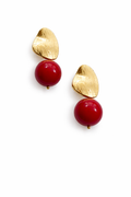 Antibes collection - Red Sea Bamboo Orb Earrings