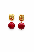 Cassis collection - Medium Cassis Earrings Bamboo Coral