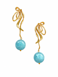 Fontanges collection - Fontanges Earrings With Aquamarine Orbs