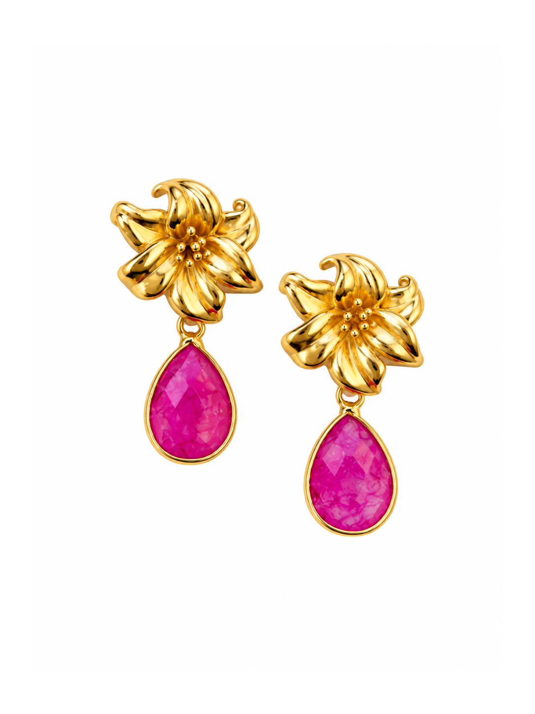 Giverny collection - Stargazer Lily Earrings
