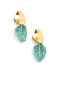Antibes collection - Sea Glass Rock Drop Earrings
