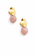 Antibes collection - Large Rose Quartz Orb earrings