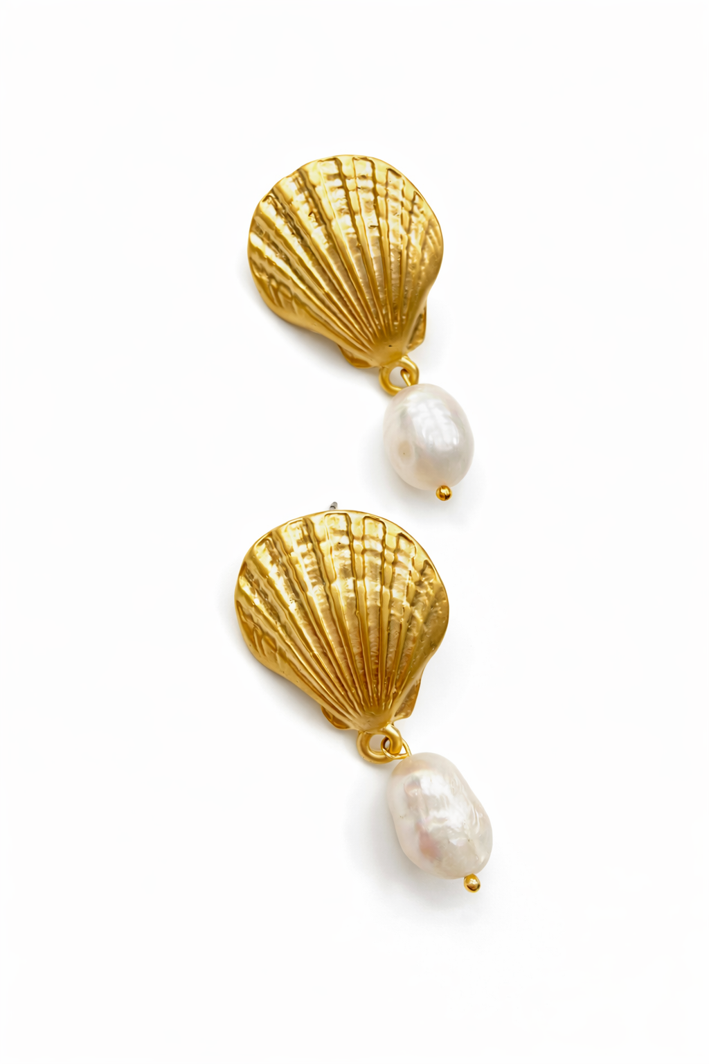 Marseille collection - Baroque Pearl Shell Earrings