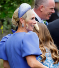 Seen on Zara Tindall at Peter Phillips and Harriet Sperling's wedding in June 2026 - Giverny Silver Marguerite Earrings With Mosaic Mother Of Pearl Orbs
