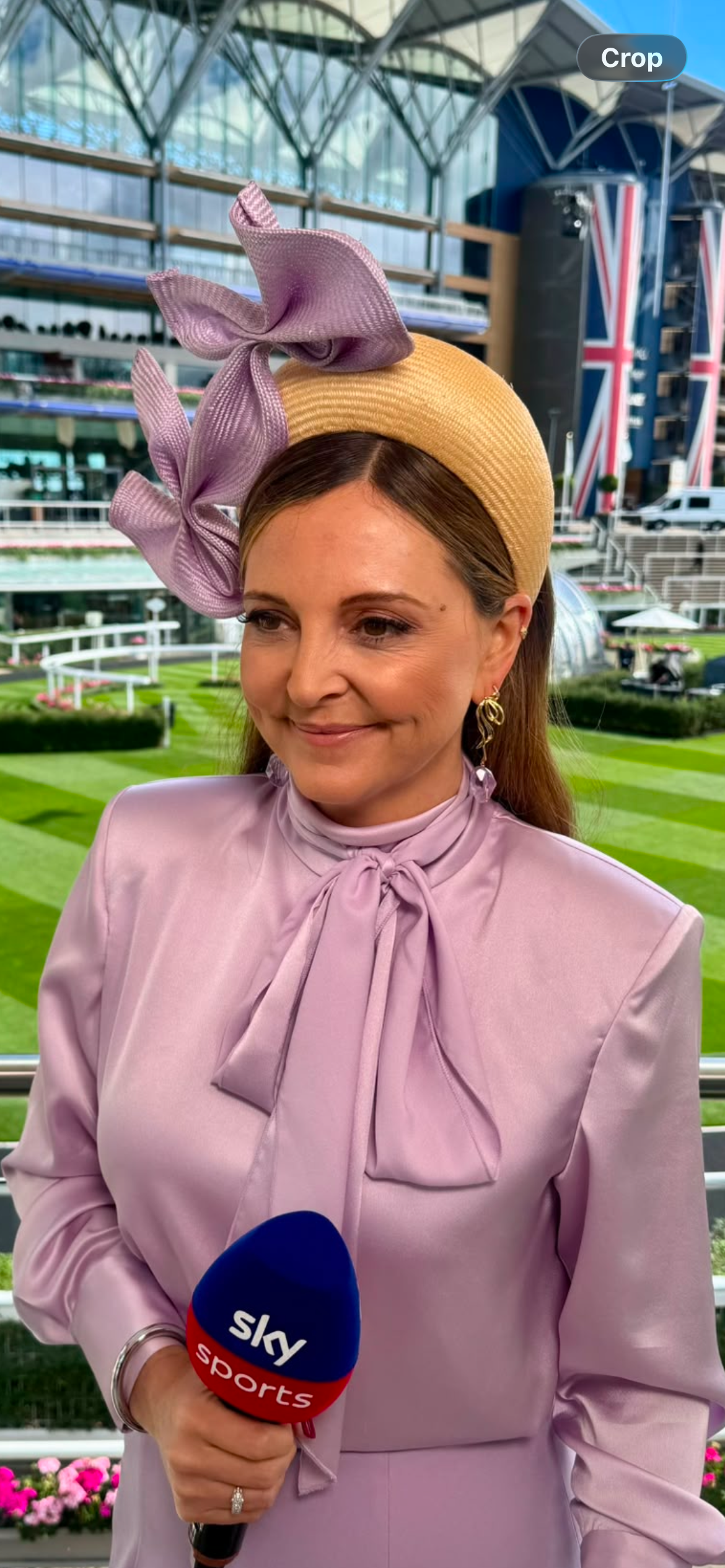 Seen on Presenter Gina Bryce at Royal Ascot in June 2026 - Fontanges Earrings With Faceted Amethysts