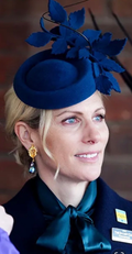 Seen on Zara Tindall at Cheltenham 2026 - Giverny Peacock Baroque Pearl Earrings