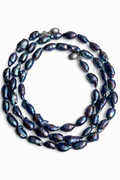 Giverny collection - Extra Long Rare Peacock Baroque Pearl Necklace