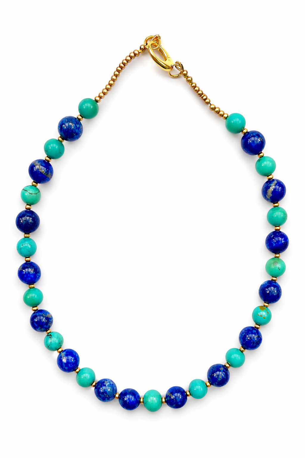 Cassis collection - Lapis And Turquoise Necklace