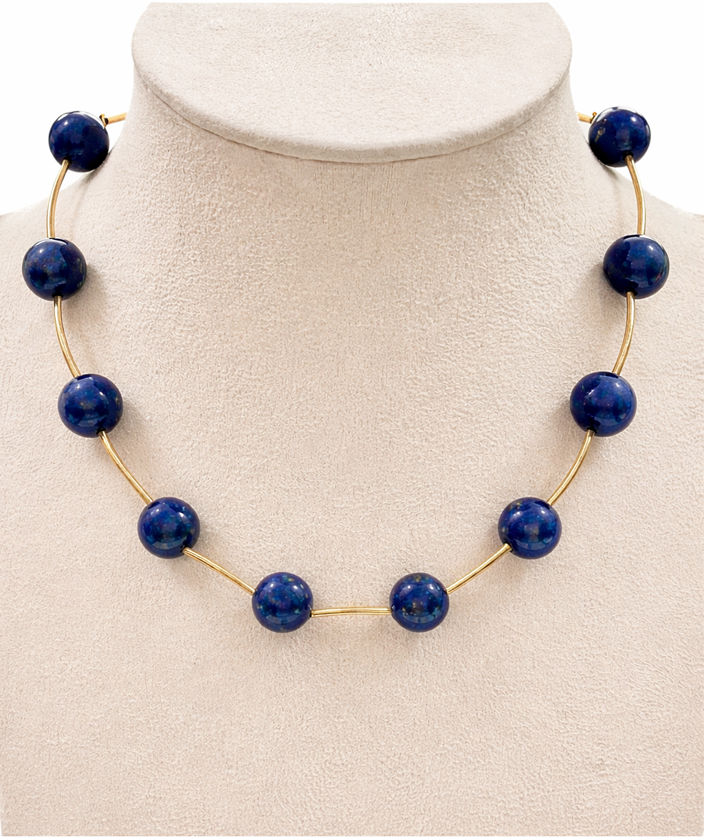 Cassis collection - Lapis Curve Necklace