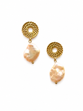 Cassis collection - Le Cercle Earrings With Pearl Coins