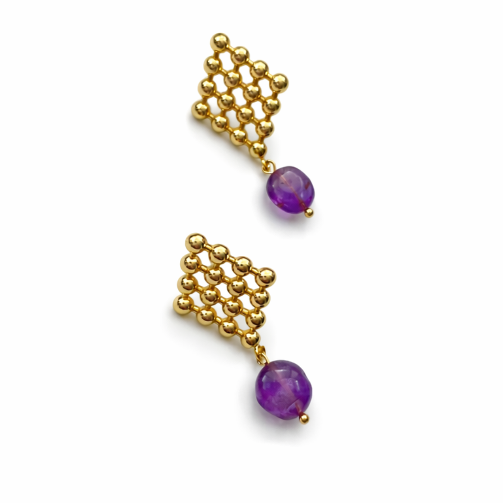 Luberon collection - Nid d’Abeille With Amethyst Coins