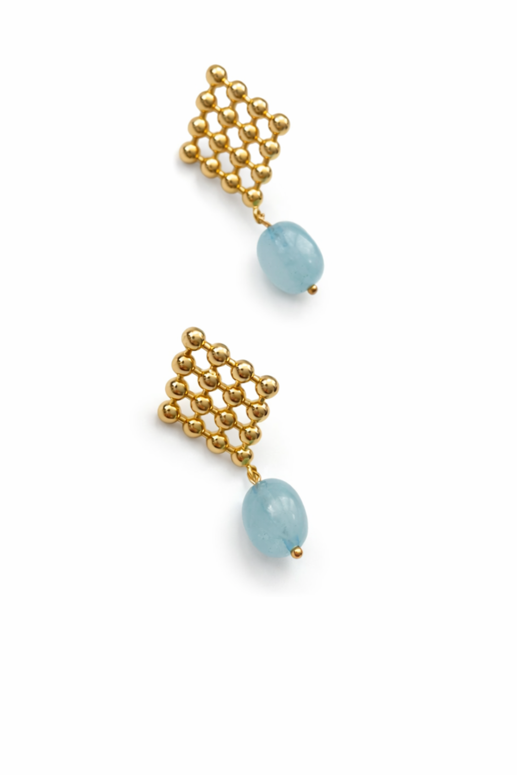 Luberon collection - Nid d’Abeille With Aquamarine Orbs