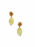 Giverny collection - Rose Dorée Lemon Quartz Earrings