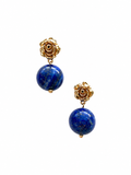 Giverny collection - Rose Dorée Lapis Earrings