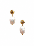 Giverny collection - Rose Dorée Small Baroque Earrings