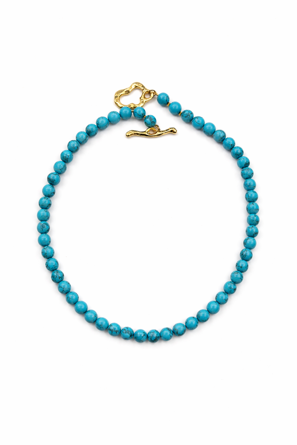 Cassis collection - Marbled Turquoise Necklace